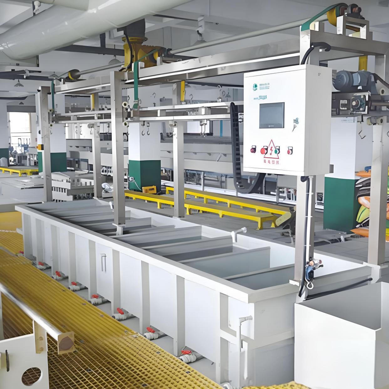 安中環(huán)保型手動電鍍生產線設備及成套廢水廢氣裝置